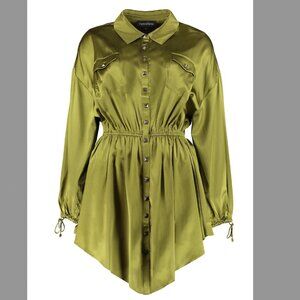 Retrofete Green Long Sleeve Dress